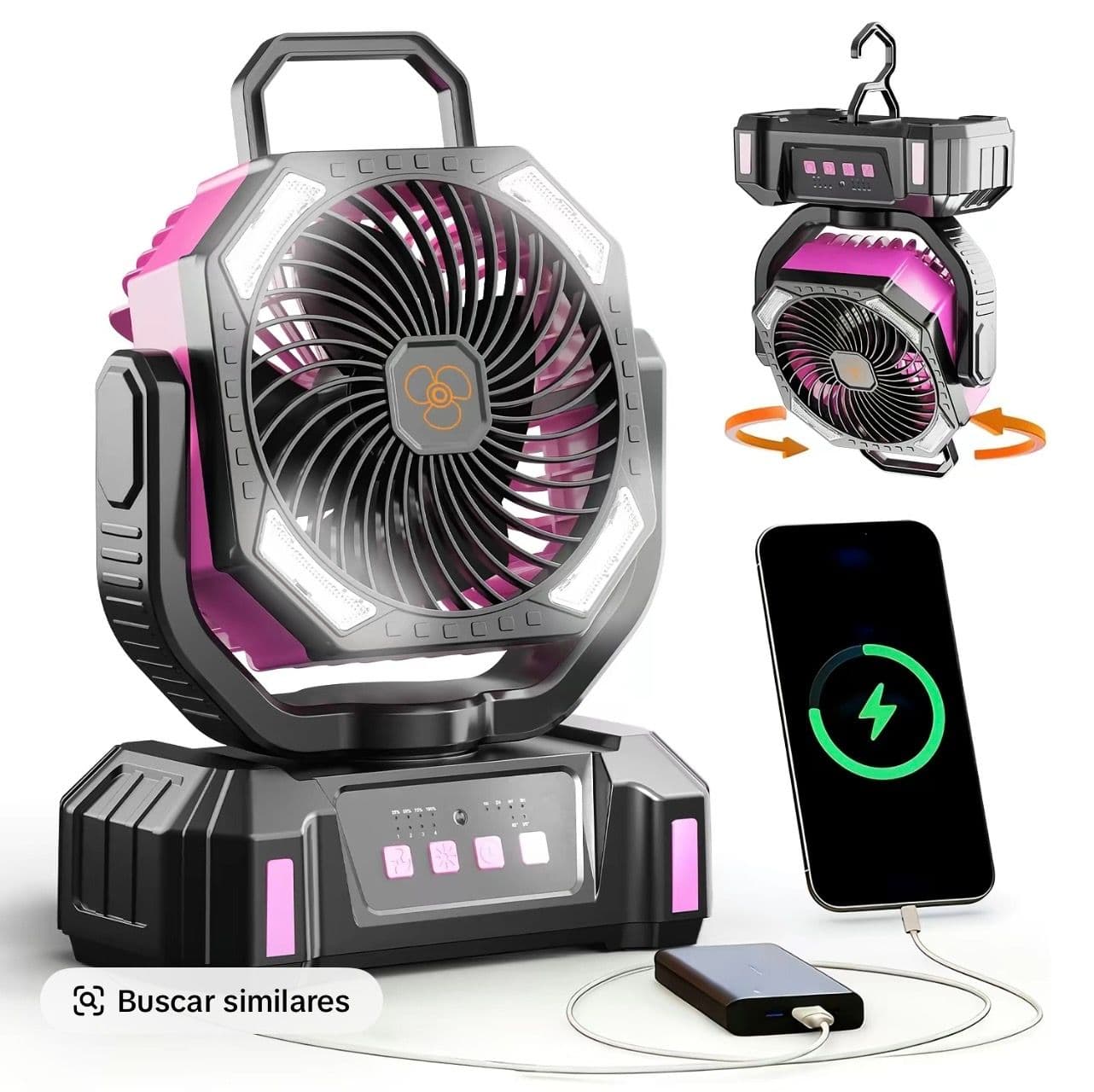 2 ventiladores recargables F23