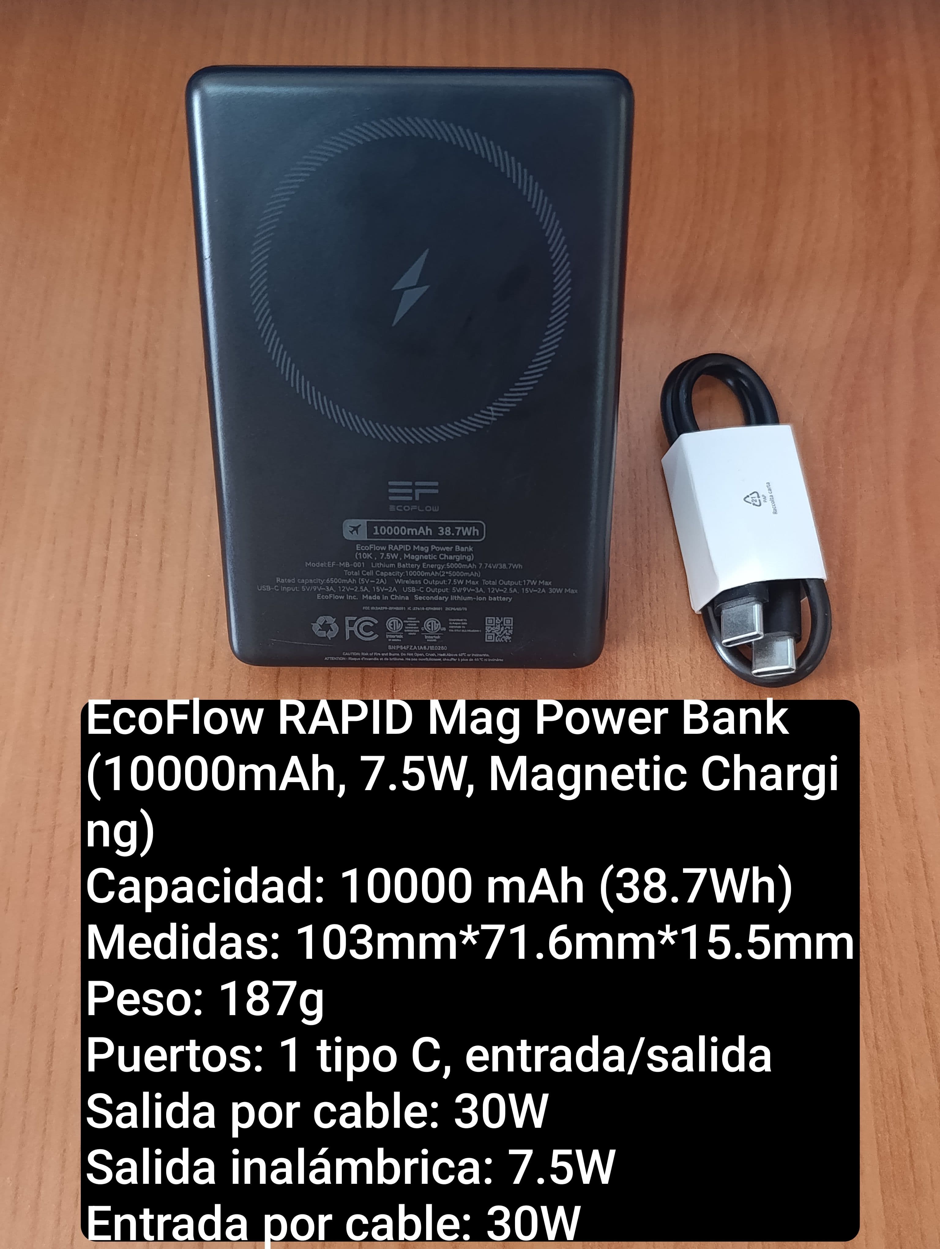 EcoFlow RAPID Mag Power Bank 10000mAh (30W Fast Charge & 7.5W Magnetic Charge)