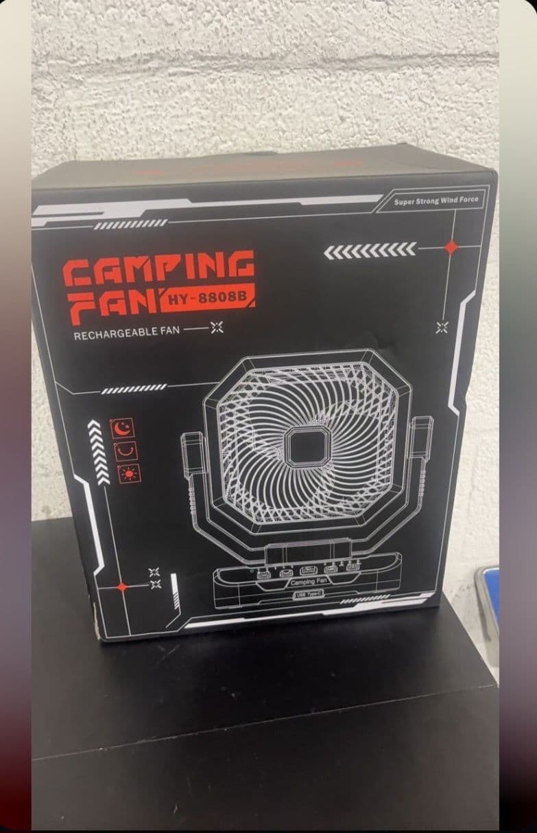 Ventilador de 40000mah recargable, modelo HY-8808B