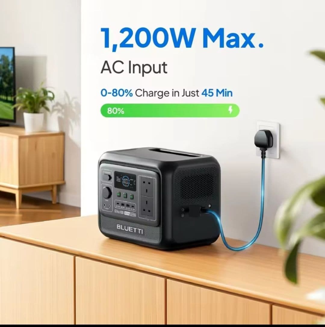 Estación de Energía Bluetti Élite 100 V2. 