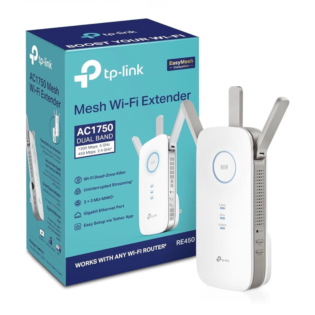 TP-Link AC1750 Mesh Repeater and Extender (Model RE450)
