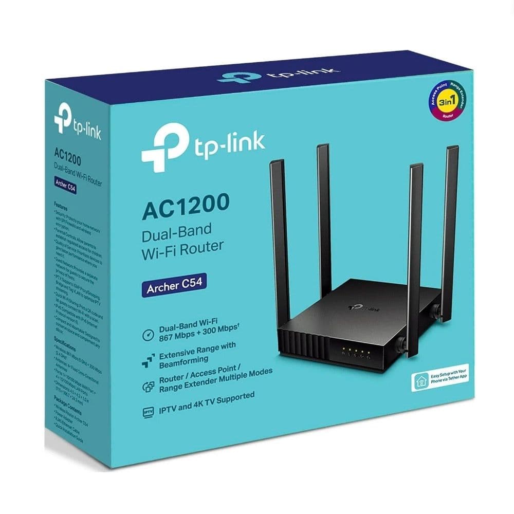 TP-Link Archer C54 / AC1200 MU-MIMO Dual WiFi Router Band