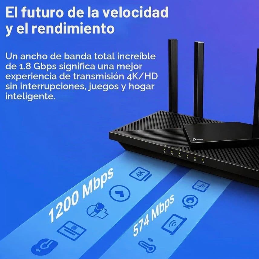 TP-Link AX1800 WiFi 6 Router (Archer AX21) – Dual-Band Wireless Internet, Gigabit, Easy Mesh, Works with Alexa
