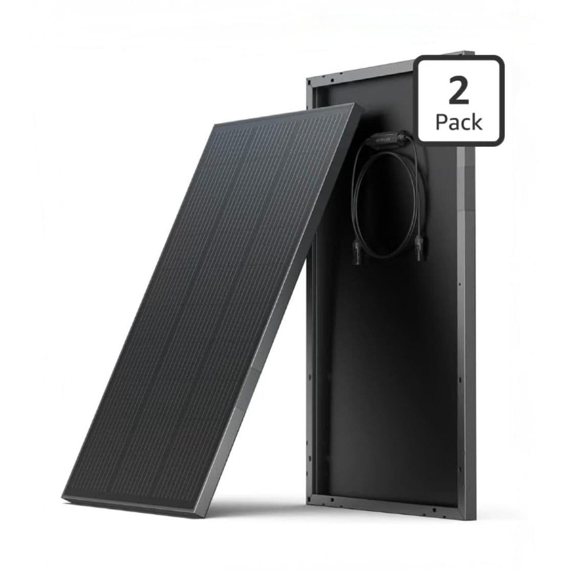 Paquete de 2 Paneles Solares Rígidos Ecoflow de 100 W