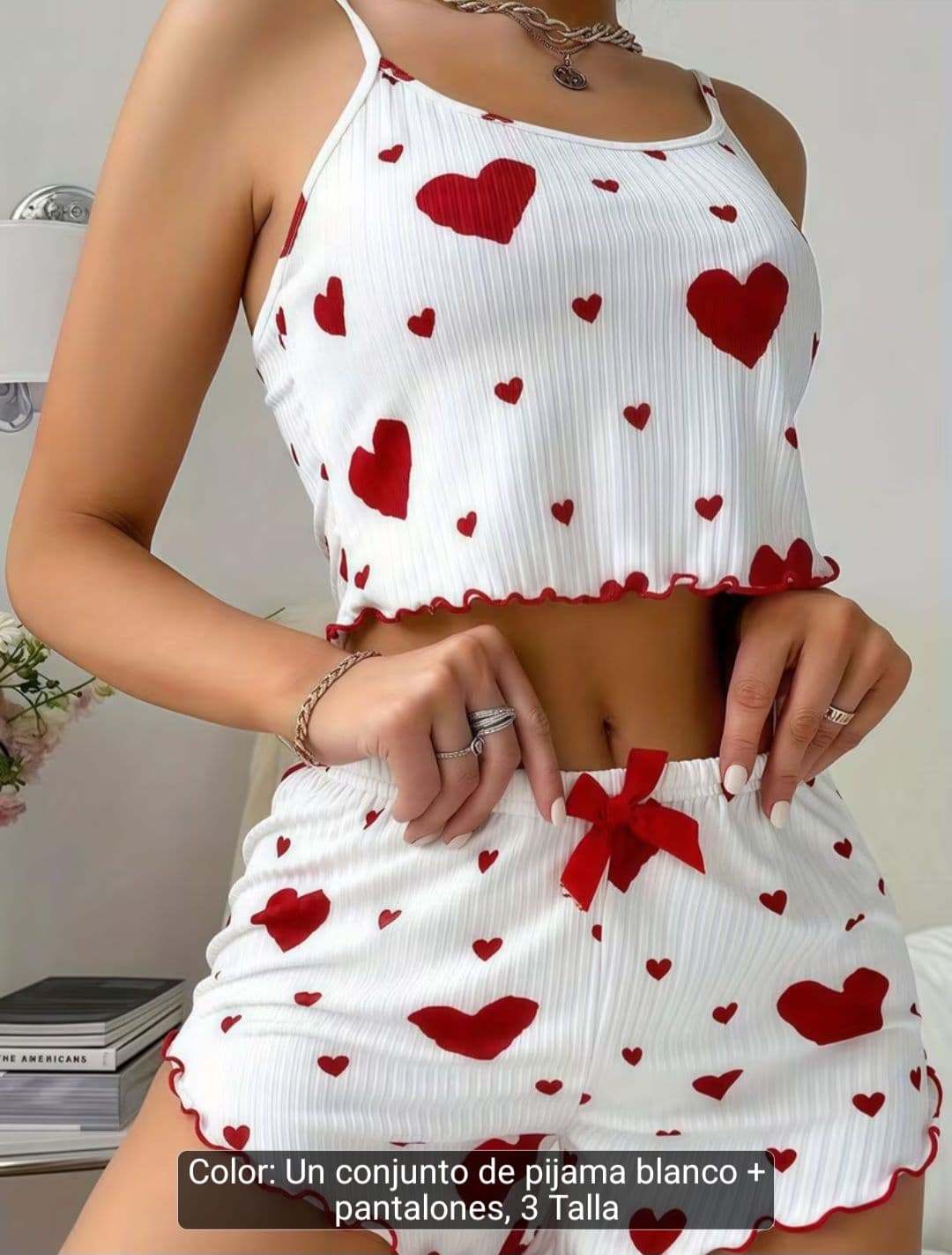 Conjunto de pijama elegante para mujer con diseño de moda encantador