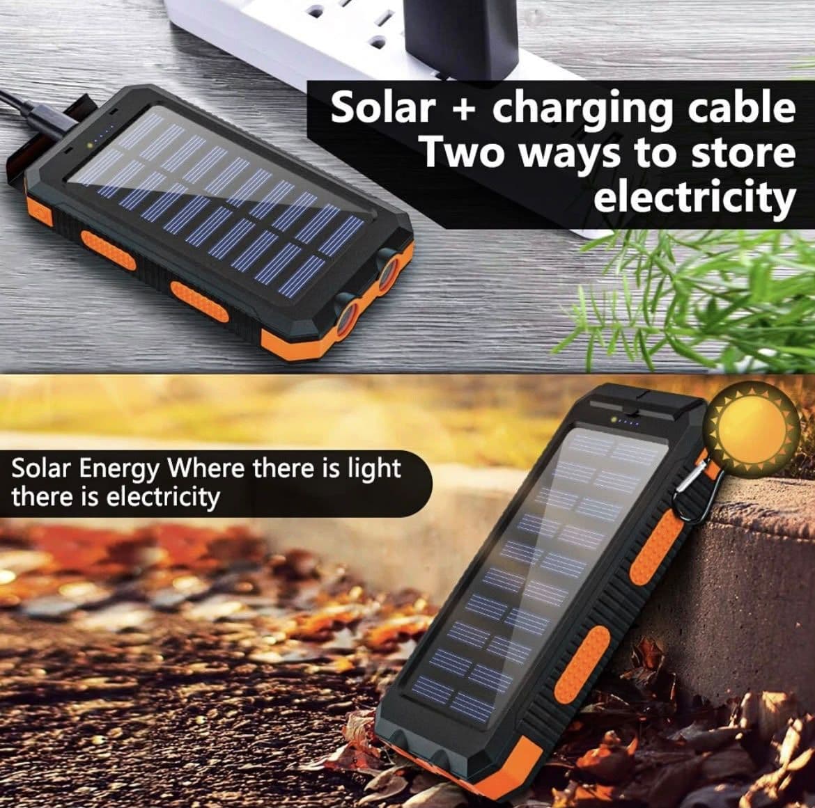 Power Bank con carga solar