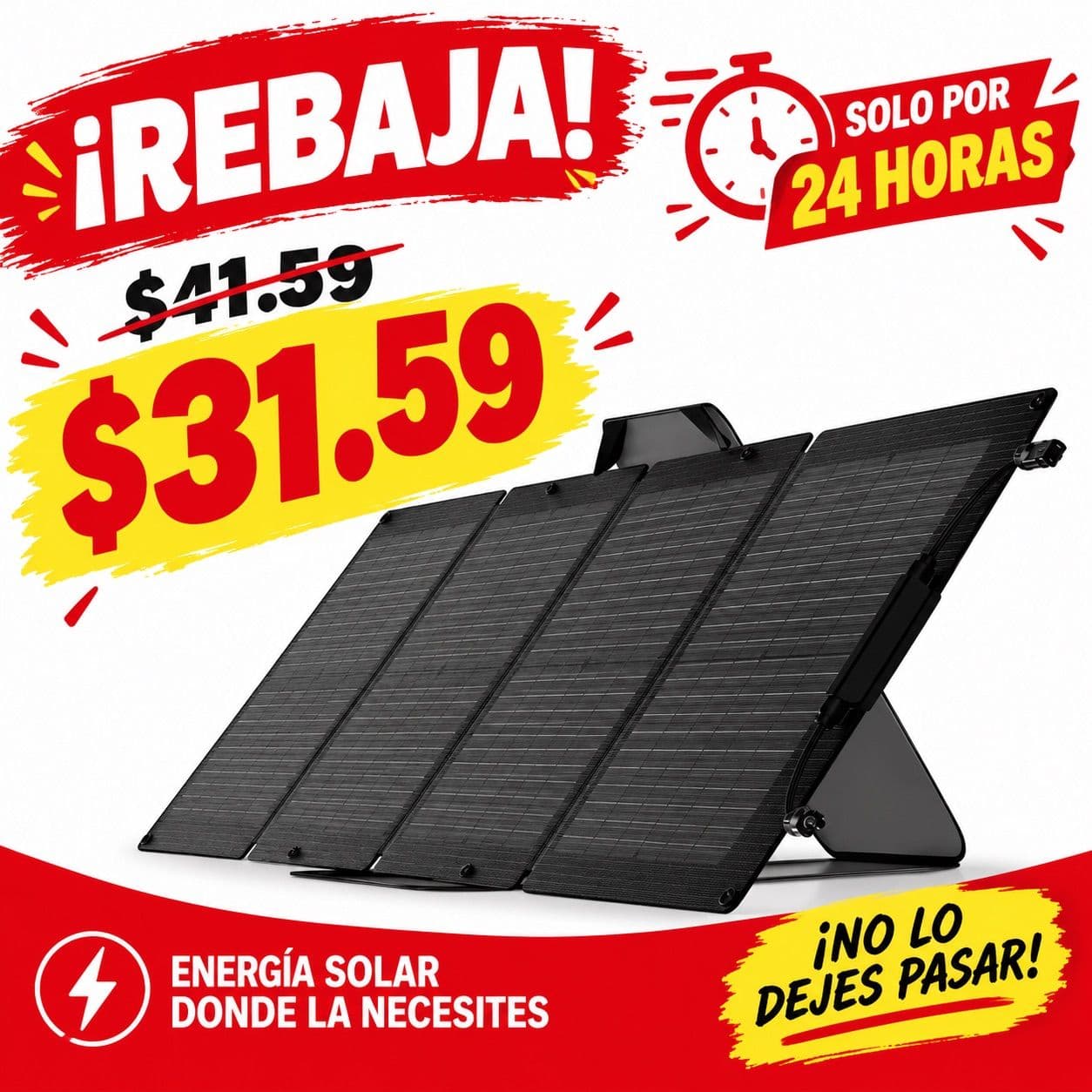 EcoFlow 110W Portable Solar Panel