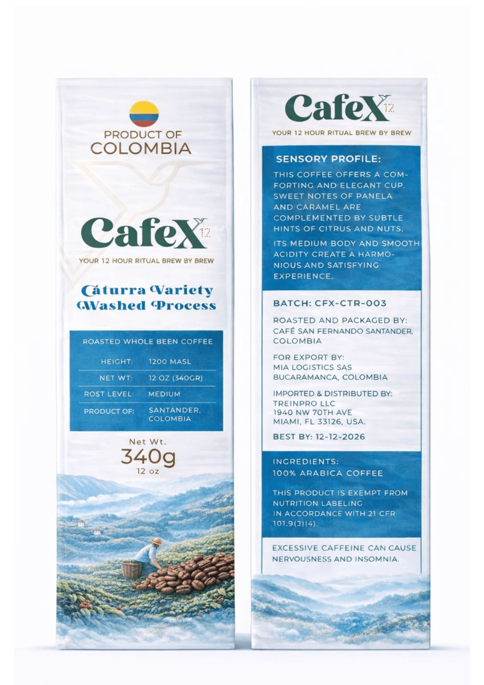Caturra washed coffee